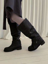 LOOSE BELT MIDDLE BOOTS