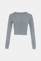 Lauren Cable Crop Cardigan