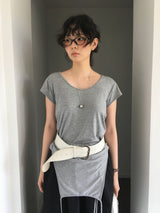 シルバーボールロングネックレス (1color)