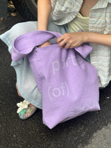 Portrait Wide Strap Shoulder Bag - Grape