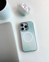 [MADE]ミントブリーズ シルバーエポキシ MagSafe iPhoneケース