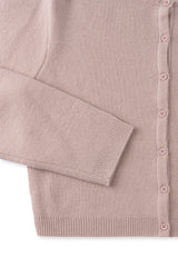 Basic round cardigan_pink