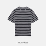 LMN D.O. ストライプオーバーサイズフィット半袖Tシャツ (3 colors)
