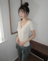 [MADE] Vernis Lace Cardigan Tee