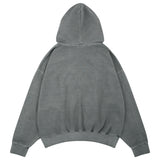 ビンテージピグメントウォッシングフーディドTシャツ グレー