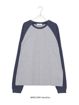 [unisex] Clove Over Fit Raglan Long Sleeve Tee