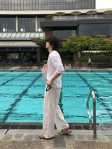 LMN Airy ST Linen Wide Pants (3 colors)