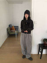 ボウバルーンフィットゴルジニットパンツ（3c）