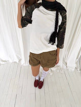 Pumpkin cargo short pants(2c)
