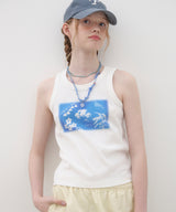 Wildflower Tank Top - White
