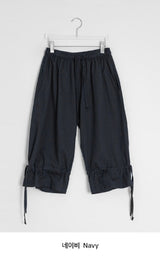 26SS★ [BAONHAUS] Loenin Cotton Strap Bermuda Pants