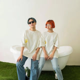 FAITH FADE UTOPIA - サニーオーバーサイズTシャツ (ブロークンホワイト)