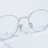 Knouun Round titanium glasses CODE. 102. C Sizzy silver