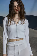 SOFT KNIT ZIP-UP