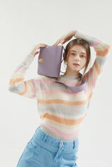 ISLE MINI ショルダーレザーバッグ / Purple Lilac
