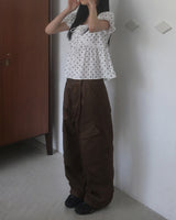 Fite Diagonal Cargo Pocket Wide Pants