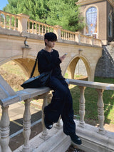 Seti Pintuck Non-Fade Denim Pants