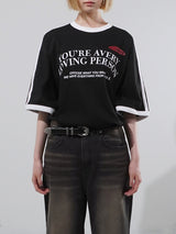 (UNISEX) ラビングトラック半袖Tシャツ
