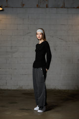 FAIRY WOOL LONG SLEEVE / BLACK