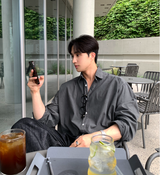 Stable Summer Ice Pigment Linen Shirt