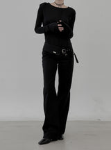 Outsole see-through long-sleeve tee