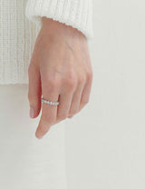 26SS★ [Premium Plating] Essence AB(W) Heart Tennis Ring
