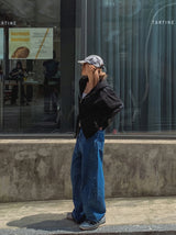 Bポイントバルーンデニムパンツ