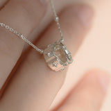 Twin Halo Necklace