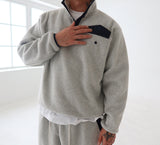 [UNISEX] Coloring fleece half zip-up & jogger pants set