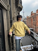 ASCLO Double Over Color Sweat Shirt (12color)