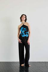  FLUTTER HALTERNECK / BLUE