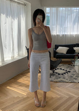 FOLDING CROP CAPRI PANTS (2color)