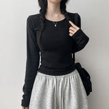 スペシャル プランド セール✨ 12カラー ベーシック ロングスリーブTシャツ、ラウンドネック ロングスリーブTシャツ (12 colors)