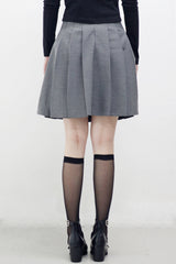 J Pleated Midi Skirt (Belt Set)