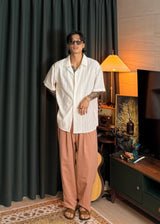 Vir Style ドラッグクロップピンクスラックス