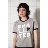 ロゴ リンガー Tシャツ / GREY