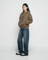 26SS レディース セミブーツカット ウォッシュデニムパンツ