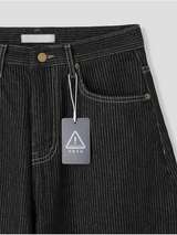 WORK STRIPE BALLOON JEANS