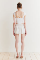 JADE BACKLESS TOP white
