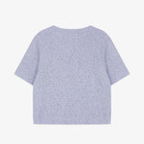 Wrinkle Crop Tee Violet