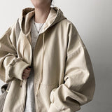 Something Pigment Two Way Hooded Zip-Up