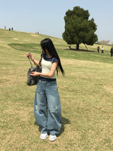 カービークラックカーブドデニムパンツ (1c)
