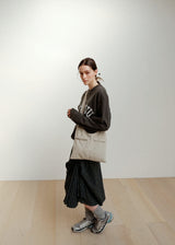 レースフラワーシュシュ_Beige&Cream