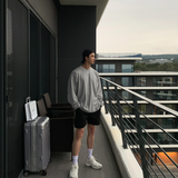 Liu Washing Cotton Banding Shorts