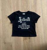[MADE] ローズロゴクロップドTシャツブラック