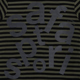 1/2チケッティングストライプボーダーTシャツ(OLIVE)