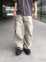 Barz Cut Curved Wide Pants 4C