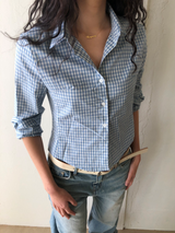 Gingham fitted shirt