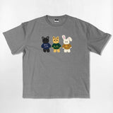 NUSL アニマルズオーバーフィットピグメントTシャツ - 5COLOR