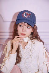 【限定価格】コラボレーション デニムロゴキャップ | ねおみゆ×LUVISTRUE